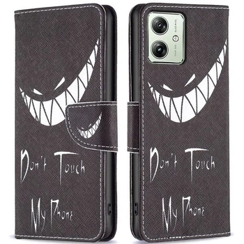 Чохол-книжка Deexe Color Wallet для Motorola Moto G54 / G54 Power - Don't Touch My Phone