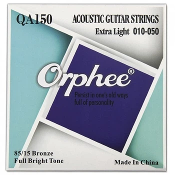 Струны для акустической гитары Orphee QA150 85/15 Bronze Extra Light 10-50