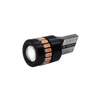 Світлодіодна лампа Avolt W5W 4014-18smd жовта canbus 12v (12533)