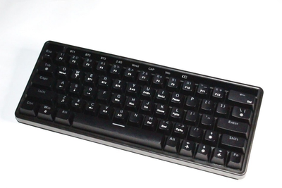 Механічна клавіатура Gateron МК60 RGB ( 63 клавіш, USB Type-C, bluetooth, 2.4G, wired ) Black