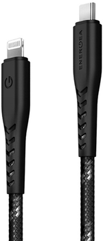 Кабель для зарядки Energea Nyloflex USB-C - Lightning C94 MFI 1.5 м Black (6957879423185)