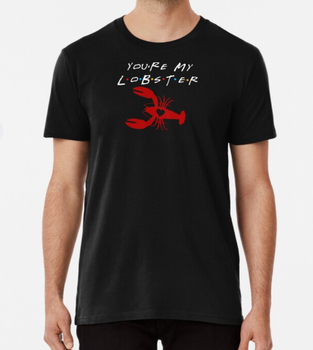 Чоловіча футболка Stedman з принтом You're my lobster Friends Чорний XXL