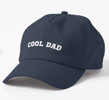 Кепка Унисекс Malfini с принтом Cool Dad для папы Темно-синий