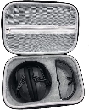 Твердий кейс чохол для тактичних навушників та захисних балістичних окулярів Walker's Earmuff and Glasses Case