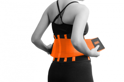 Пояс компрессійний MadMax MFA-277 Slimming belt Black/neon orange S