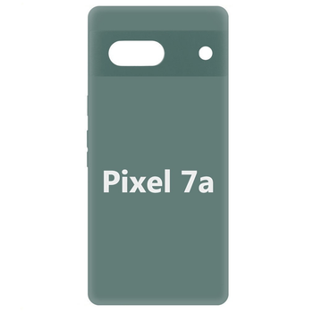 Силиконовый чехол для Google Pixel 7a (с микрофиброй внутри) зелёный