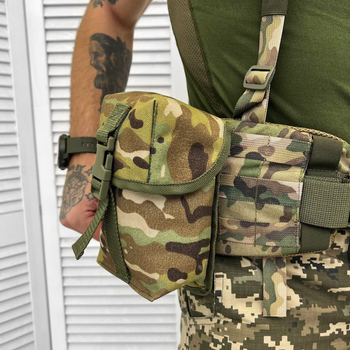 Утилітарний Підсумок на системі MOLLE / Сумка - Сухарка Cordura мультикам