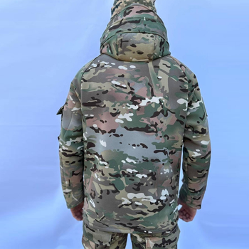 Чоловіча Демісезонна Куртка Soft Shell на Флісі з прогумованими замками мультикам розмір 2XL