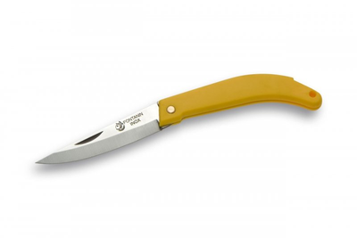 Нож рыбака складной 19 см, нерж., желтый, FONTANIN INOX AISI 420 HRC54 (85 мм) (841/G)