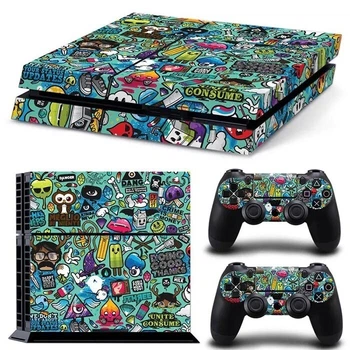 Наклейка PS4 Fat виниловая наклейка на Sony PlayStation PS4 Fat DualShock 4 Meglio Без Бренда
