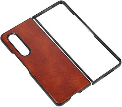 Etui plecki Beline Leather Case do Samsung Galaxy Z Fold 3 Brown (5904422911928)