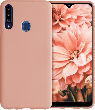 Панель Beline Silicone для Samsung Galaxy A20s Rose gold (5903657574267)