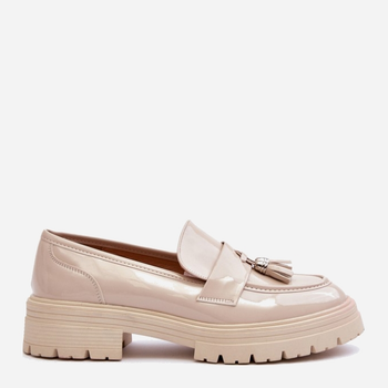 Loafersy damskie Velenase 37 Jasnobeżowe (5905677955729)