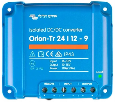 Автомобільний конвертор Victron Energy Orion-Tr 110W 24/12-9A DC-DC ізольований (8719076016885)