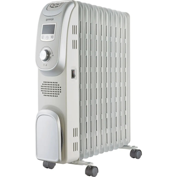 Масляный радиатор обогреватель с пультом ДУ таймером 11 секций Gorenje OR 2300 PEM 2300 Вт термостат LED дисплей защита опрокидывания замерзания