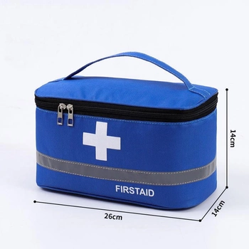 Аптечка, сумка-органайзер для медикаментов Синяя ( код: IBH046Z )