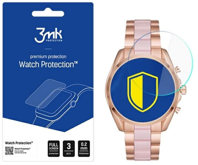 Набір захисного скла 3MK FlexibleGlass для Michael Kors Watch MKT5090 3 шт (5903108491693)