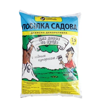 Садова побілка з мідним купоросом, 1.5кг, ТМ Юніфарб