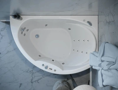 Ванна гідромасажна WGT Rialto Lugano R 1705x1020x700 мм HYDRO LINE TRE