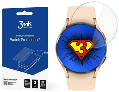 Набір захисного скла 3MK FlexibleGlass для Samsung Watch 4 40 mm 3 шт (5903108434799)