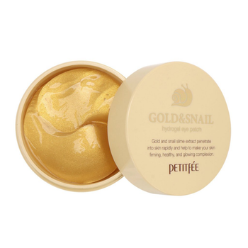 Гидрогелевые патчи для глаз с золотом и улиткой Petitfee Gold & Snail Hydrogel Eye Patch, 60 шт