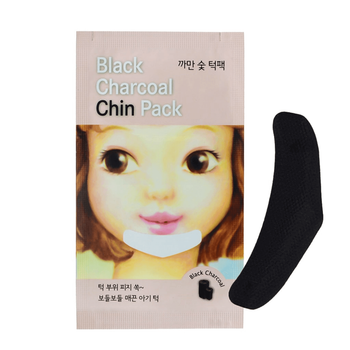 Патчи для подбородка с древесным углем Etude House Black Charcoal Chin Pack
