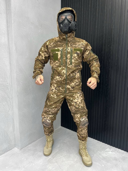 Тактичний теплий військовий комплект Plag ( Куртка + Штани ), Камуфляж: Піксель, Розмір: L