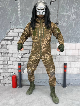 Тактичний теплий військовий комплект Makeva ( Куртка + Штани ), Камуфляж: Піксель, Розмір: XL