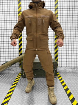 Тактичний теплий військовий комплект Leader ( Куртка + Штани ), Камуфляж: Койот, Розмір: XL