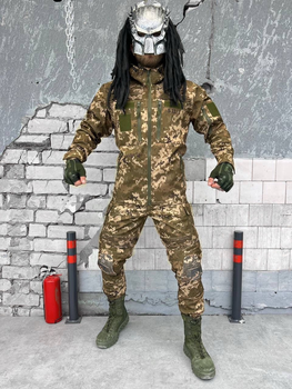Тактичний теплий військовий комплект Makeva ( Куртка + Штани ), Камуфляж: Піксель, Розмір: S