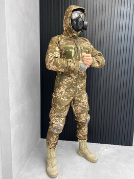 Тактический теплый военный комплект Plag ( Куртка + Штаны ), Камуфляж: Пиксель, Размер: M