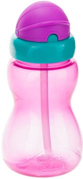 Спортивный поильник Canpol Babies с трубкой 270 мл Розовый (56/109_pin)
