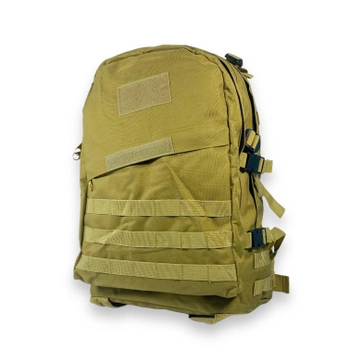 Туристичний, тактичний, штурмовий рюкзак, 45 л, 1 відділення, 2 фронтальні кишені, розмір: 50*35*25 см, койот