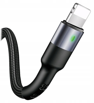 Плетений кабель Usams USB - Apple Lightning швидка зарядка 1 м Black (6958444967776)