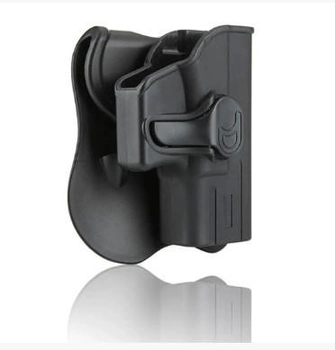 Кобура пластикова Amomax для пістолета Glock 19 чорна