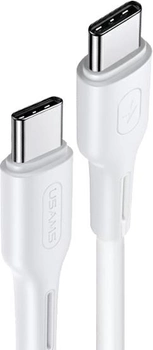 Kabel Usams U43 US-SJ459 USB-C - USB-C 1.2 m biały (6958444922454)
