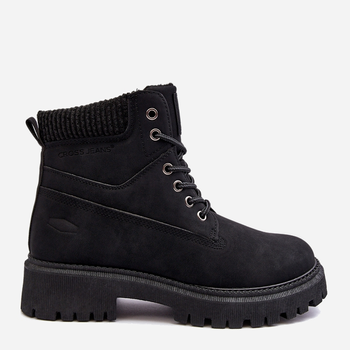 Жіночі зимові черевики низькі Cross Jeans MM2R4012C 39 Чорні (8697319521535)
