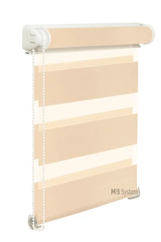 Рулонная штора MB System День-Ночь Prestige 25х165 см Персиковый