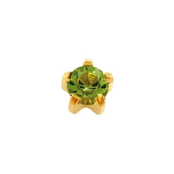 Серьги-иглы для прокола ушей Studex крапан L-108 Хризолит