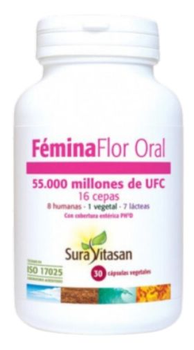 Probiotyk Sura Vitasan Femina Flor Oral 55.000 Mil 30 cap (628747122863)