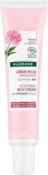 Крем для обличчя Klorane Peony Rich Cream 40 мл (3282770388909)