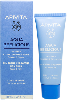 Гель для обличчя Apivita Aqua Beelicious Oil Free Hydrating Gel Cream 40 мл (5201279078874)