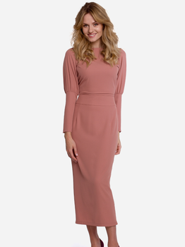 Sukienka ołówkowa damska Makover K079 L Różowa (5903068495373)