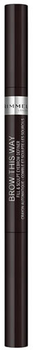 Олівець для брів Rimmel London Brow This Way Fill And Sculp Eyebrow Definer 004 Soft Black 0.25 г (3614225118128)