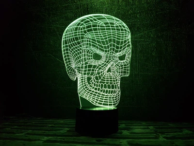Змінна картинка для нічника-світильника 3D "Череп 3" 3DTOYSLAMP 000261818