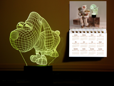 Змінна картинка для нічника-світильника 3D "Пісик" 3DTOYSLAMP 000261868