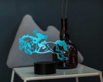 Змінна картинка для нічника-світильника 3D "Кінний спорт" 3DTOYSLAMP 000261749
