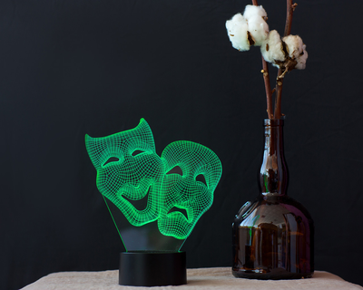 Змінна картинка для нічника-світильника 3D "Маски" 3DTOYSLAMP 000261934