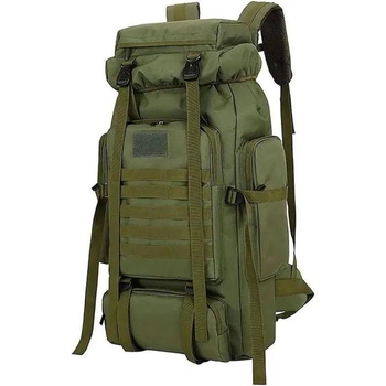 Тактический рюкзак Tactic Оксфорд MOLLE 70л большой армейский баул водонепроницаемый 50x39x25 см для военных, охоты