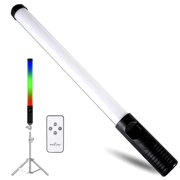 Лампа LED RGB акумуляторна Stick Lamp H1 |50cm, 4000mAh, 20Вт| студійне світло Black